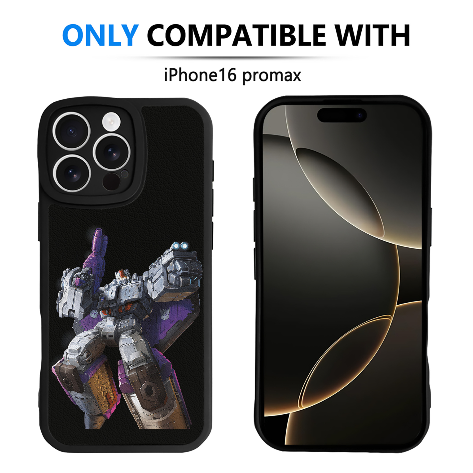 （画像用） Transformers トランスフォーマー 【iPhone 16シリーズ対応】シリコンスマホケース（レザー調） 材質：シリコン